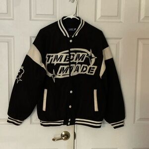 Black and White Varsity Jacket